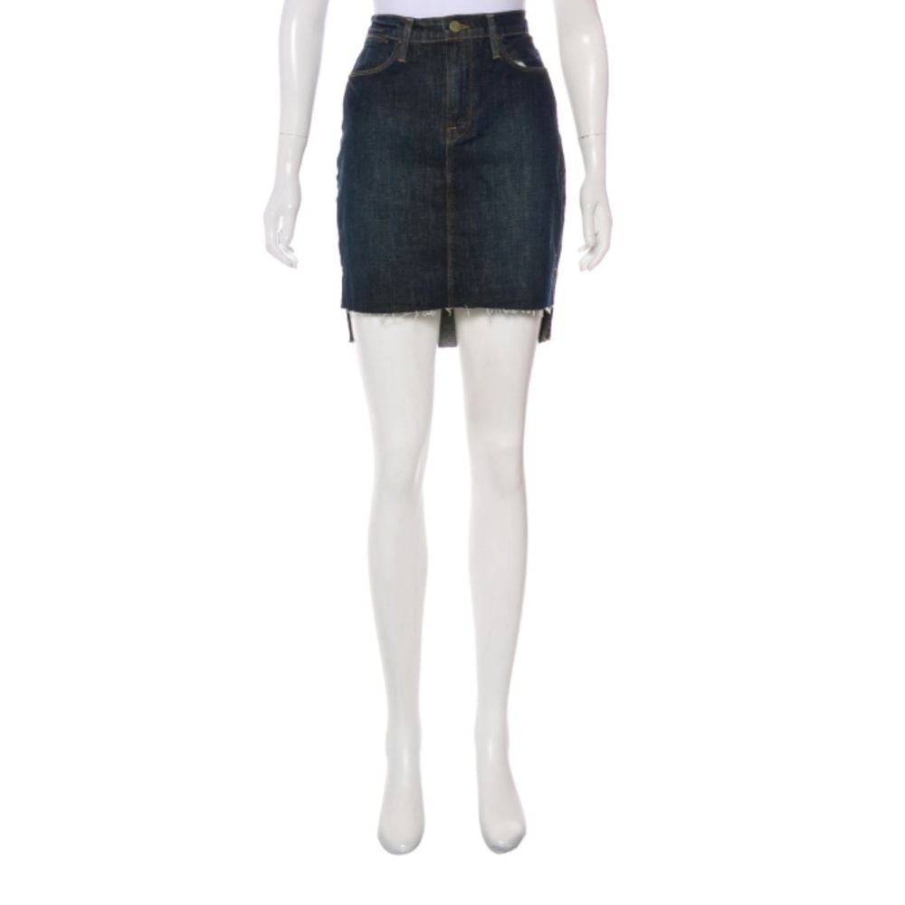 Indigo FRAME denim mini skirt
